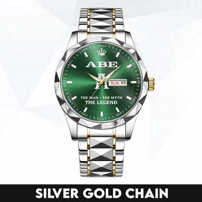 ABE HH03-K98 Personalized Name Watch for Men – Custom Initial Gift