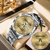AHMADI HH01-K98 Personalized Name Watch for Men – Custom Initial Gift