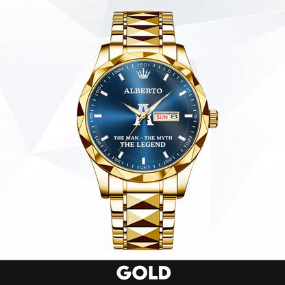 ALAIN HH04-K98 Personalized Name Watch for Men – Custom Initial Gift