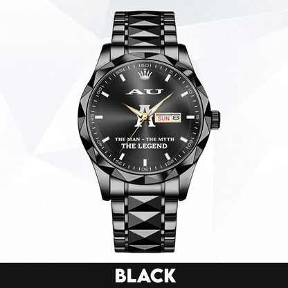 AU HH02-K98 Personalized Name Watch for Men – Custom Initial Gift