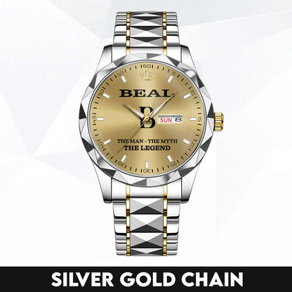 BEAL HH01-K98 Personalized Name Watch for Men – Custom Initial Gift