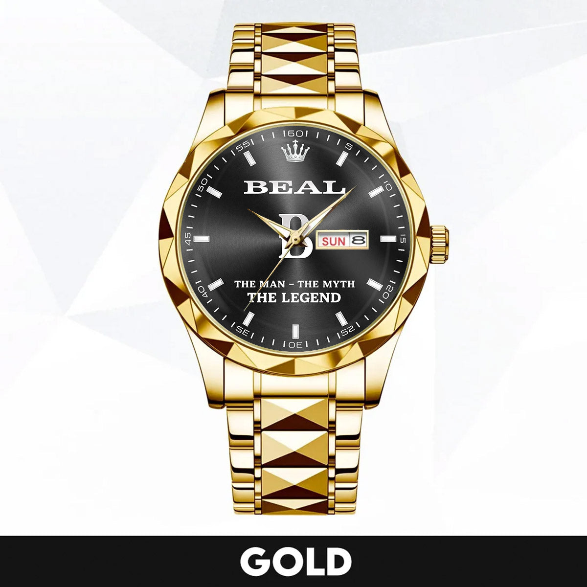 BEAL LELAND HH02-K98 Personalized Name Watch for Men – Custom Initial Gift