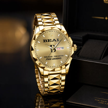 BEAL HH01-K98 Personalized Name Watch for Men – Custom Initial Gift