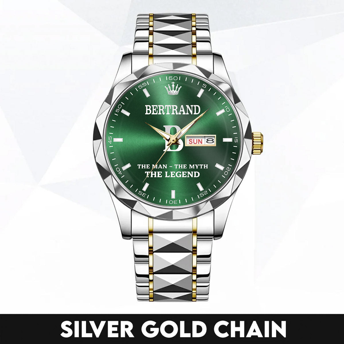 BERTRAND HH03-K98 Personalized Name Watch for Men – Custom Initial Gift
