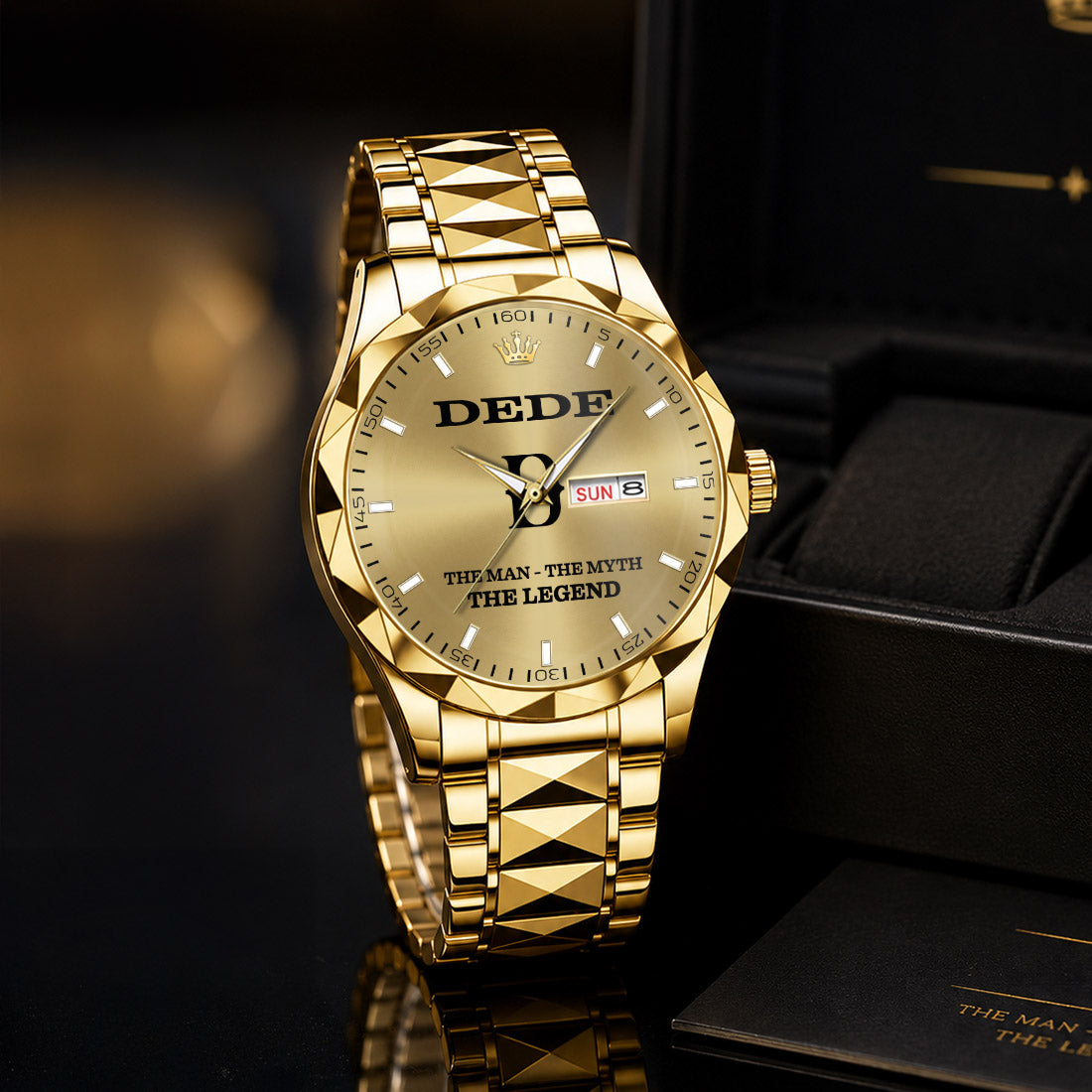 DEDE HH01-K98 Personalized Name Watch for Men – Custom Initial Gift