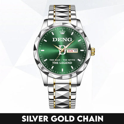 DENG HH03-K98 Personalized Name Watch for Men – Custom Initial Gift