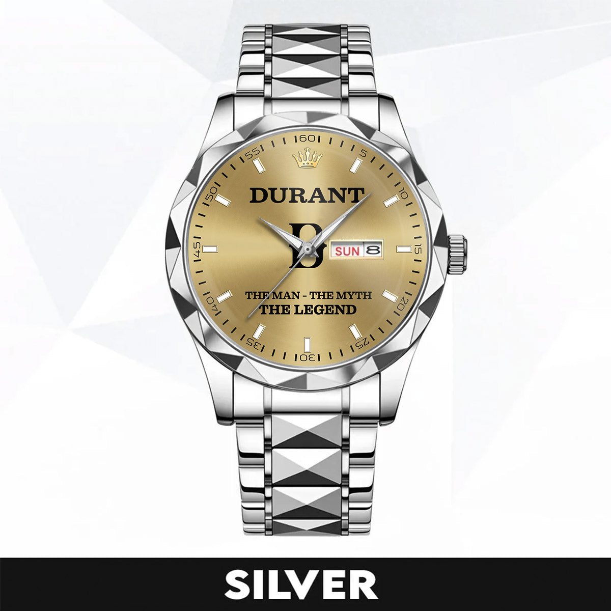 DURANT HH01-K98 Personalized Name Watch for Men – Custom Initial Gift