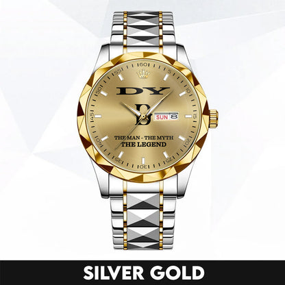 DY HH01-K98 Personalized Name Watch for Men – Custom Initial Gift