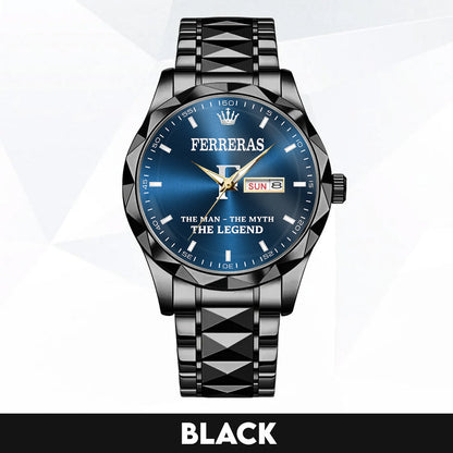 FERRERAS HH04-K98 Personalized Name Watch for Men – Custom Initial Gift