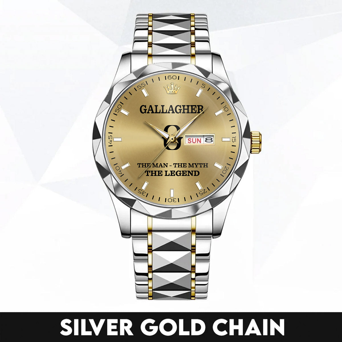 GALLAGHER HH01-K98 Personalized Name Watch for Men – Custom Initial Gift