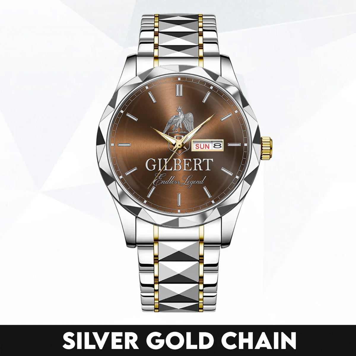 GILBERT HH01-K88 Personalized Name Watch for Men – Custom Initial Gift