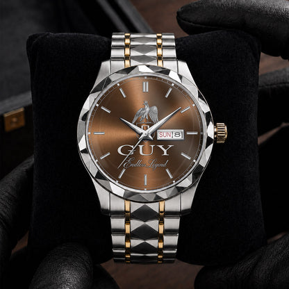GUY HH01-K88 Personalized Name Watch for Men – Custom Initial Gift
