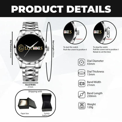 PAULINA K3579-109 Luxury Alloy-Men Watch, Personalized Premium Gift for Anniversary