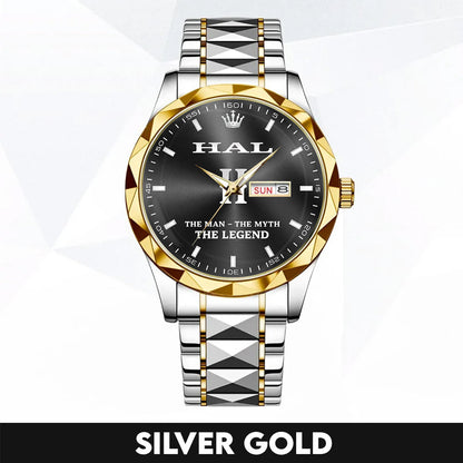 HAL HH02-K98 Personalized Name Watch for Men – Custom Initial Gift