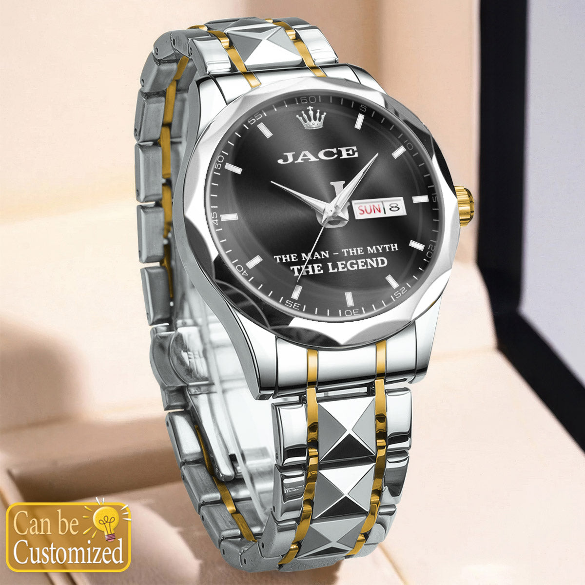 JACE HH02-K98 Personalized Name Watch for Men – Custom Initial Gift