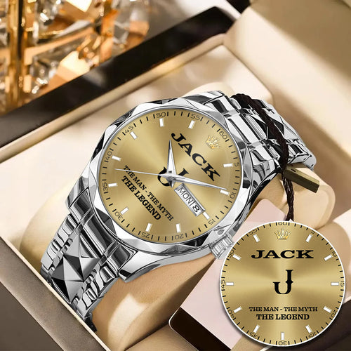 JACK HH01-K98 Personalized Name Watch for Men – Custom Initial Gift