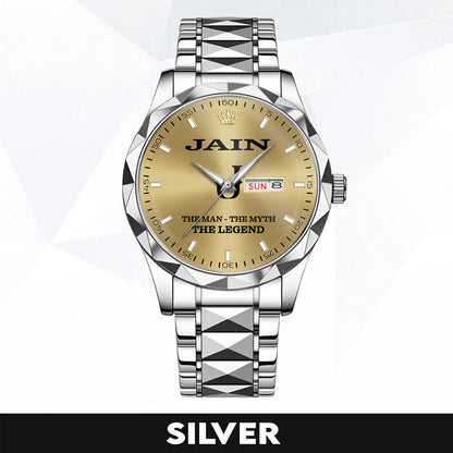 JAIN HH01-K98 Personalized Name Watch for Men – Custom Initial Gift