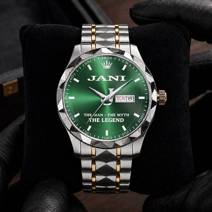 JANI HH03-K98 Personalized Name Watch for Men – Custom Initial Gift