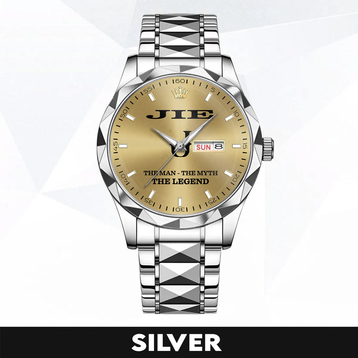 JIE HH01-K98 Personalized Name Watch for Men – Custom Initial Gift