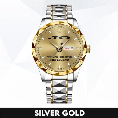 JO HH01-K98 Personalized Name Watch for Men – Custom Initial Gift
