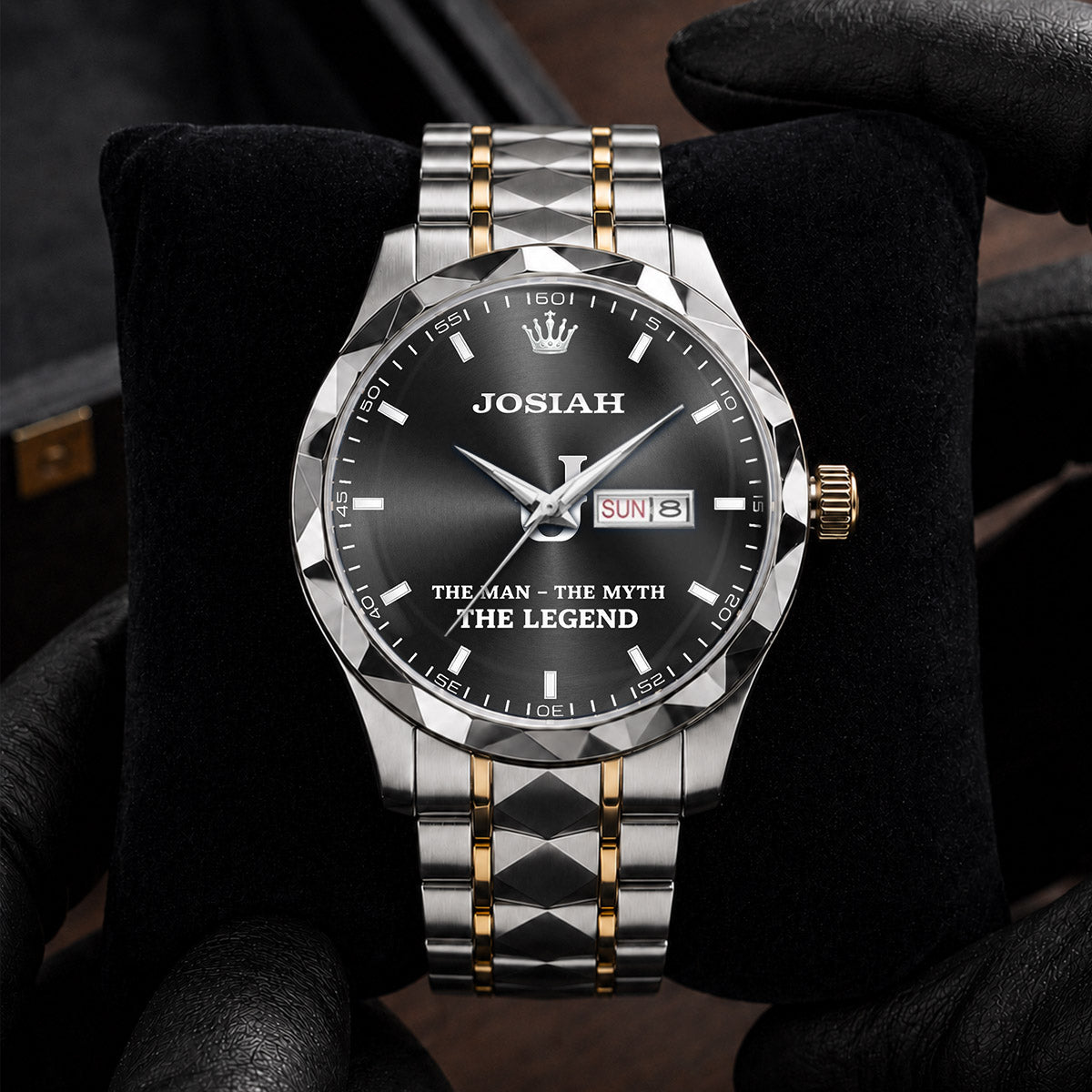 JOSIAH HH02-K98 Personalized Name Watch for Men – Custom Initial Gift