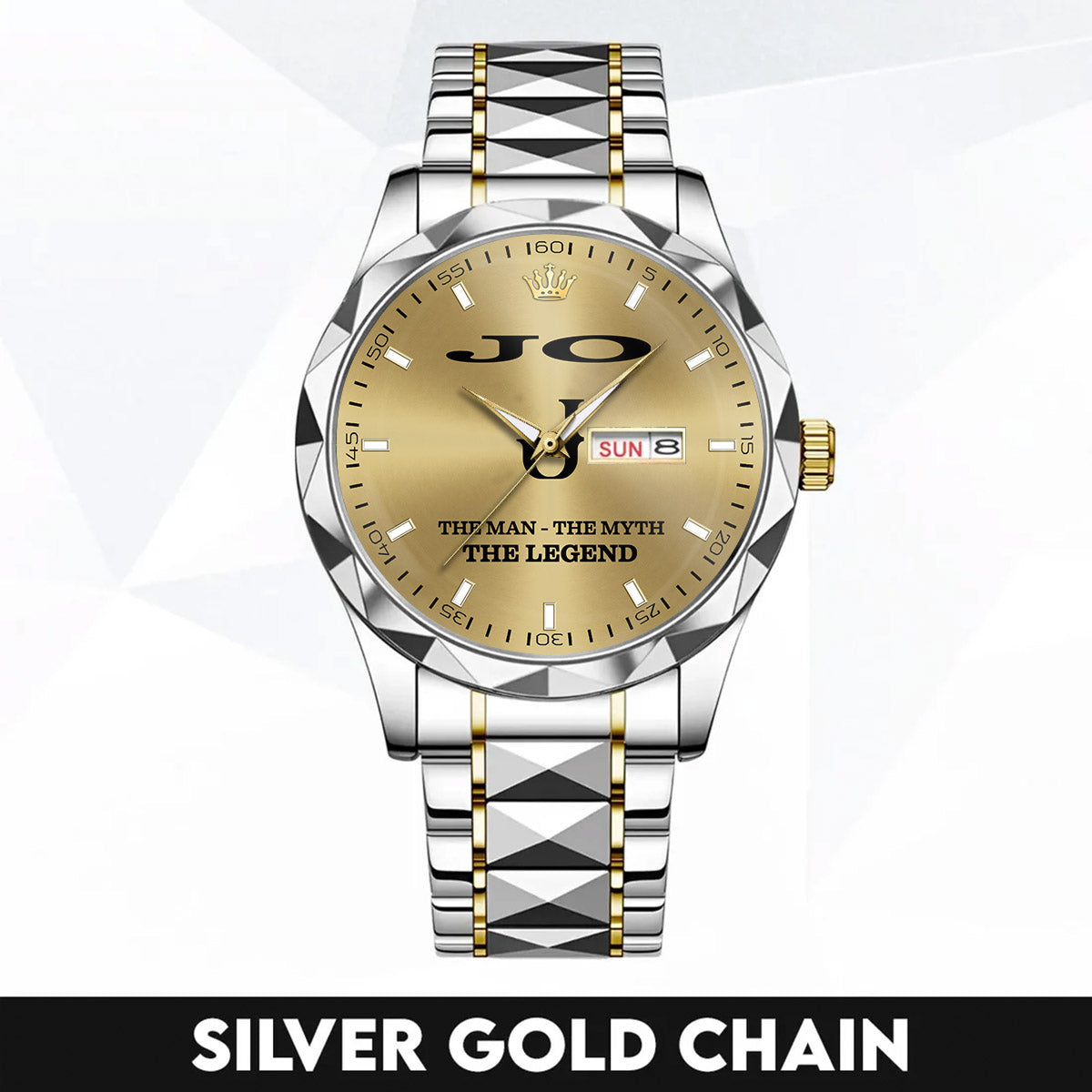 JO HH01-K98 Personalized Name Watch for Men – Custom Initial Gift