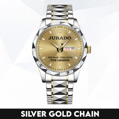 JURADO HH01-K98 Personalized Name Watch for Men – Custom Initial Gift