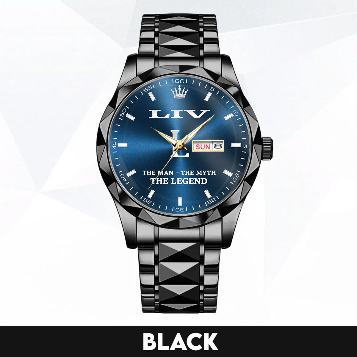LIV HH04-K98 Personalized Name Watch for Men – Custom Initial Gift
