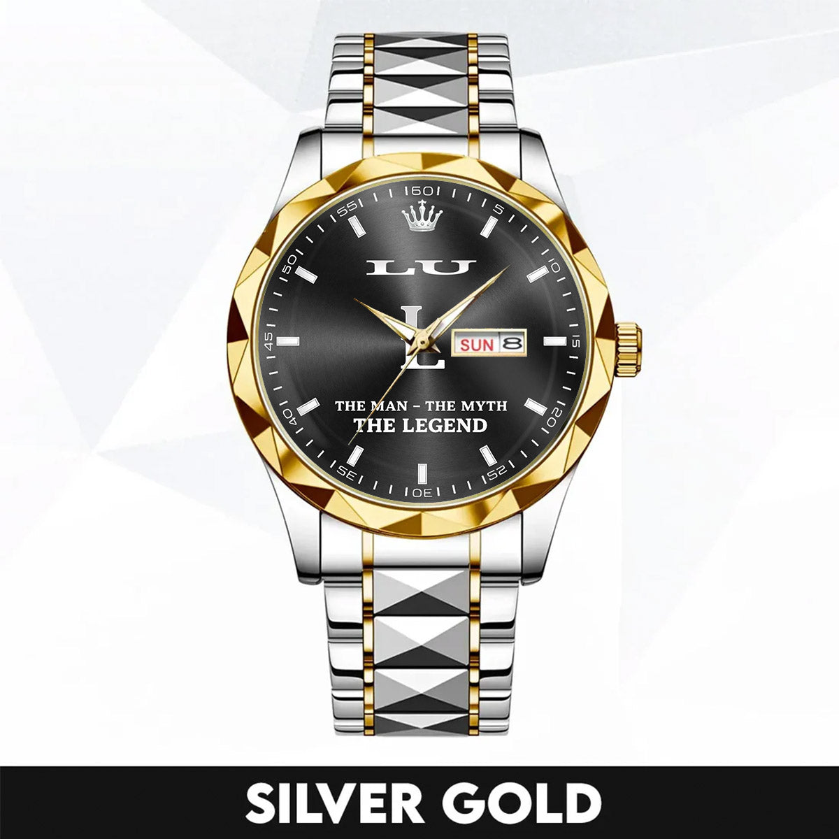 LU HH02-K98 Personalized Name Watch for Men – Custom Initial Gift