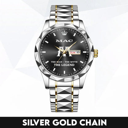 MAC HH02-K98 Personalized Name Watch for Men – Custom Initial Gift
