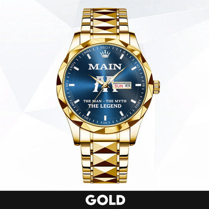 MAIN HH04-K98 Personalized Name Watch for Men – Custom Initial Gift