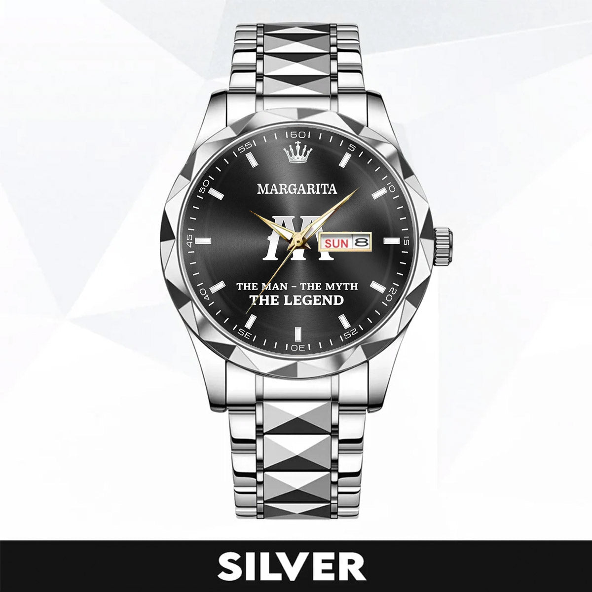 MARGARITA HH02-K98 Personalized Name Watch for Men – Custom Initial Gift