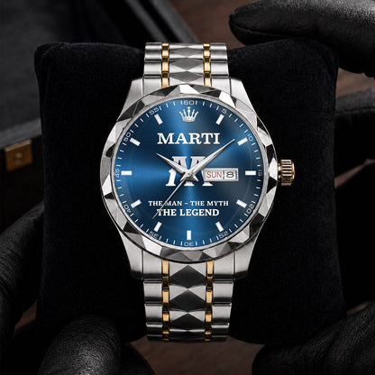 MARTI HH04-K98 Personalized Name Watch for Men – Custom Initial Gift