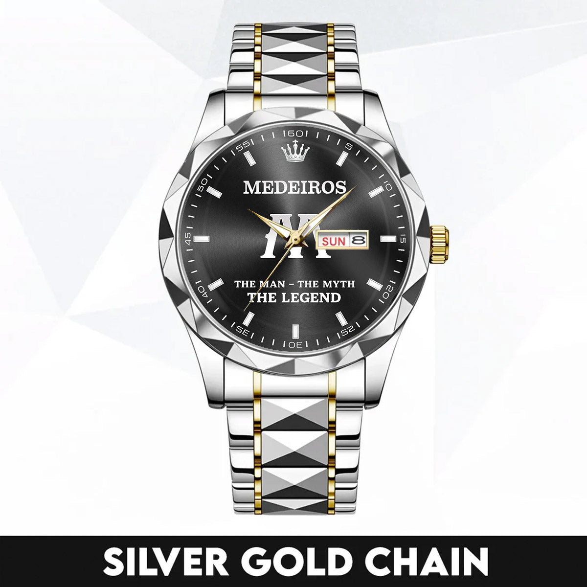 MEDEIROS HH02-K98 Personalized Name Watch for Men – Custom Initial Gift