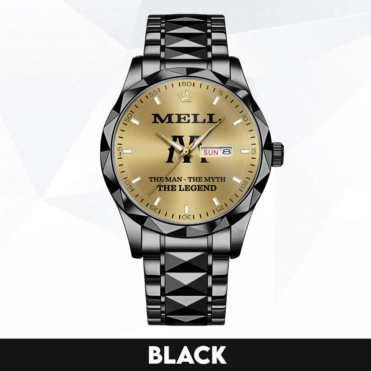 MELL HH01-K98 Personalized Name Watch for Men – Custom Initial Gift