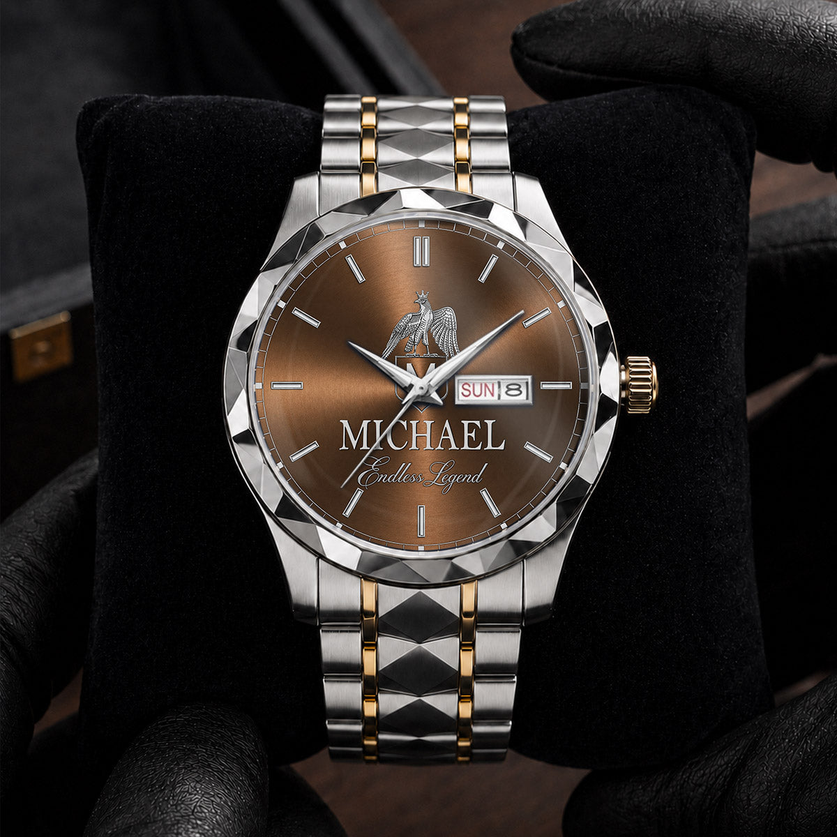 MICHAEL HH01-K88 Personalized Name Watch for Men – Custom Initial Gift