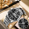 MILA HH02-K98 Personalized Name Watch for Men – Custom Initial Gift