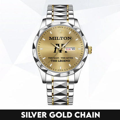 MILTON K3579-109 Luxury Alloy-Men Watch, Personalized Premium Gift for Anniversary