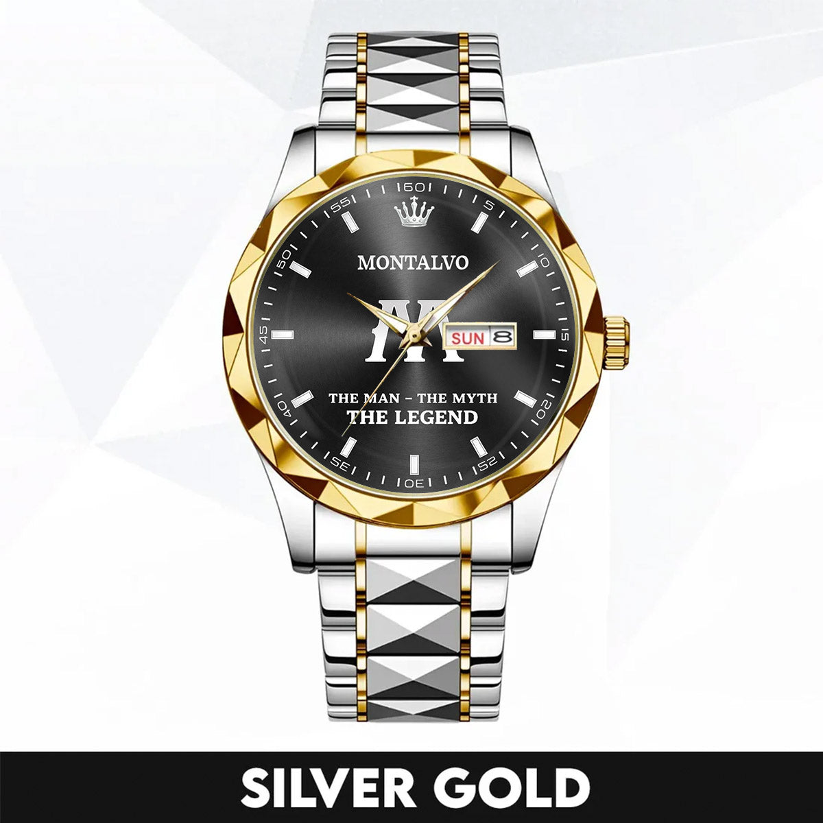 MONTALVO HH02-K98 Personalized Name Watch for Men – Custom Initial Gift