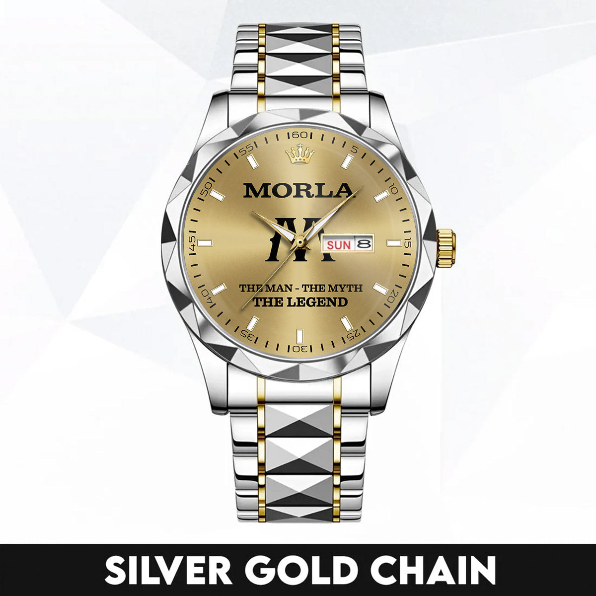 MORLA HH01-K98 Personalized Name Watch for Men – Custom Initial Gift