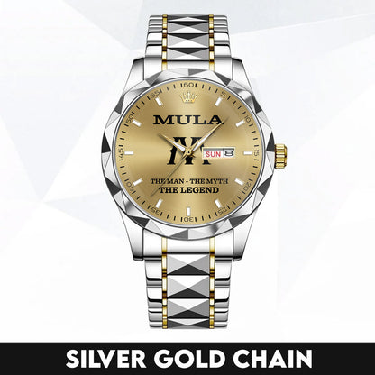 MULA HH01-K98 Personalized Name Watch for Men – Custom Initial Gift