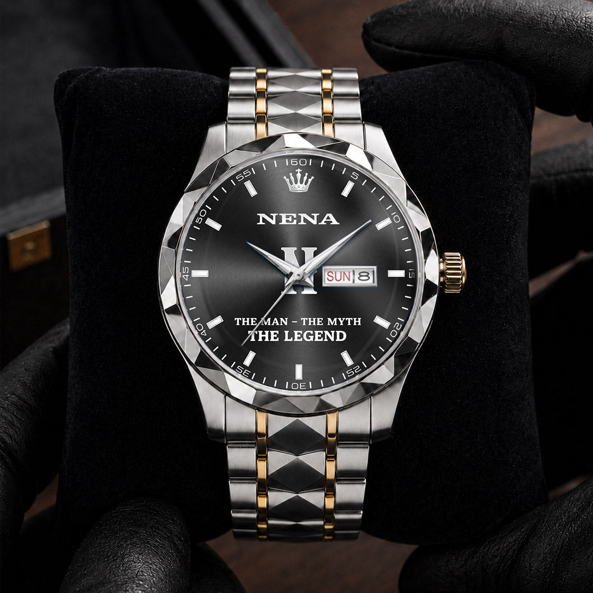 NENA HH02-K98 Personalized Name Watch for Men – Custom Initial Gift