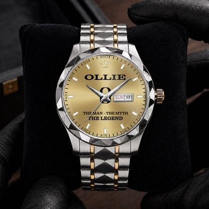 OLLIE K3579-109 Luxury Alloy-Men Watch, Personalized Premium Gift for Anniversary