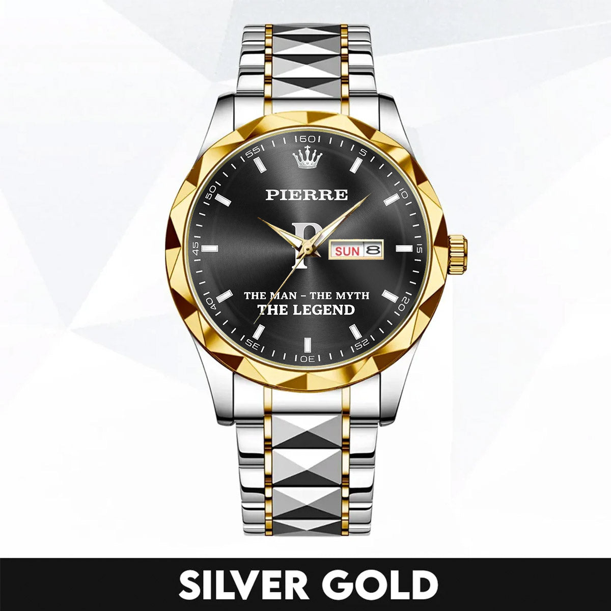 PIERRE HH02-K98 Personalized Name Watch for Men – Custom Initial Gift