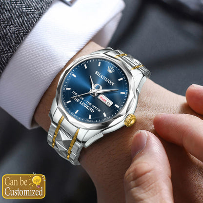 SHANNON HH04-K98 Personalized Name Watch for Men – Custom Initial Gift