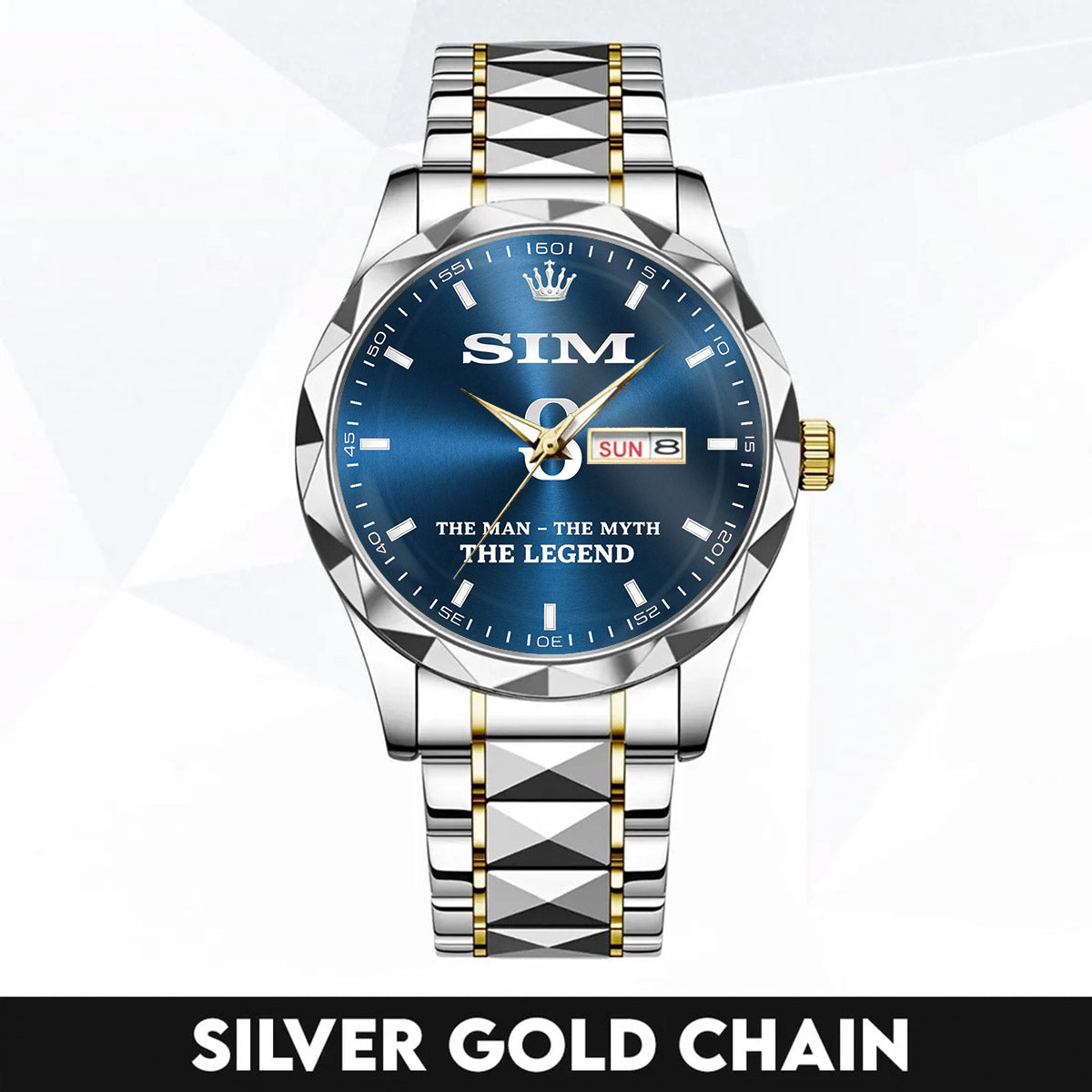 SIM HH04-K98 Personalized Name Watch for Men – Custom Initial Gift