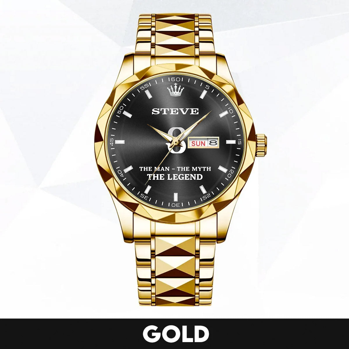 STEVE HH02-K98 Personalized Name Watch for Men – Custom Initial Gift
