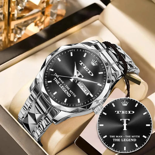 TED HH02-K98 Personalized Name Watch for Men – Custom Initial Gift