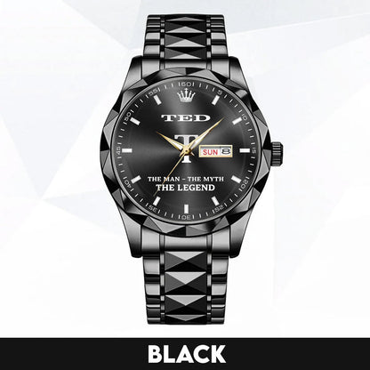 TED HH02-K98 Personalized Name Watch for Men – Custom Initial Gift