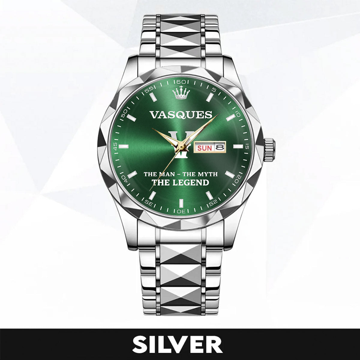 VASQUES HH03-K98 Personalized Name Watch for Men – Custom Initial Gift